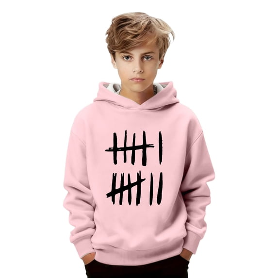 WOYY Boys Graphic Print Everyday Hoodie Casual Pullover Hooded Sweatshirt Top, Sizes 1-16