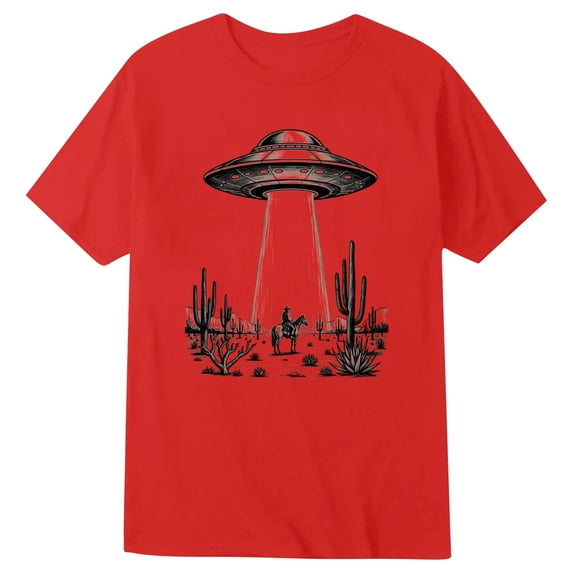 WOYY Boys Graphic Tee Short Sleeve Crew Neck T Shirt Kids Summer Casual Tshirt, Red, Sizes 1-13