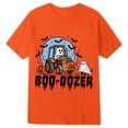 thumbnail image 1 of WOYY Boys Halloween Graphic Tee Comfy Short Sleeve Crew Neck T Shirt for Kids, Orange, Sizes 1-13, 1 of 3