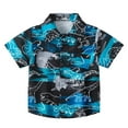 thumbnail image 1 of WOYY Boys Hawaii Beach Button Down Shirt Tropical Print Short Sleeve Summer Shirt, 1 of 6