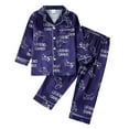 thumbnail image 1 of WOYY Boys Long Sleeve Pajamas Button Down Shirt Pants Sleepwear Set, 2-Piece, Sizes 3-14, 1 of 8