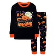 thumbnail image 1 of WOYY Boys Matching Halloween Pajamas Pumpkin Long Sleeve Top Pants Sleepwear, Sizes 2-10, 1 of 4