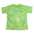 thumbnail image 1 of WOYY Boys Metallic Dance Shirt Unisex Sequins Print Short Sleeve T-Shirt Tee, Sizes 15-16, 1 of 3