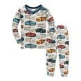thumbnail image 1 of WOYY Boys Pajama Sets Sleepwear Long Sleeve Top and Pants Outfits for Baby, Sizes 18-24 Months, 1 of 7