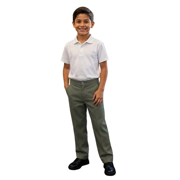 WOYY Boys School Uniform Pants Formal Straight Leg Dress Pants Preppy Trousers, Sizes 5-16