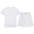thumbnail image 1 of WOYY Boys Summer Casual Outfit Set Short Sleeve T Shirt and Shorts Tracksuit, 1 of 8