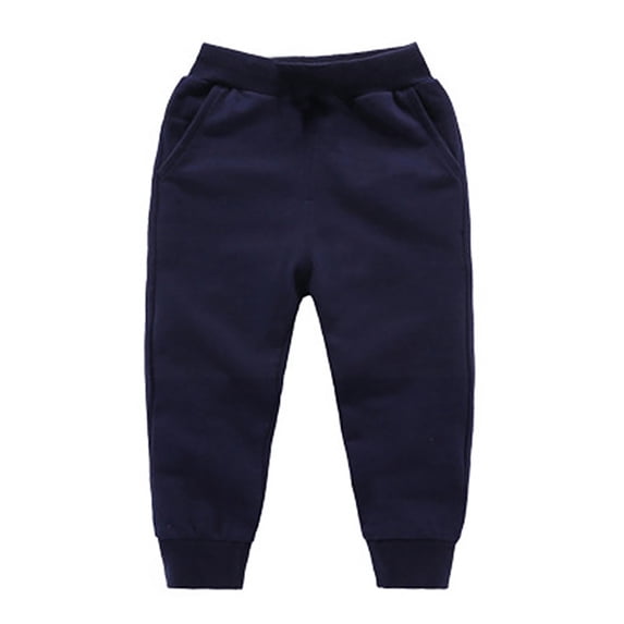 WOYY Boys Sweatpants Athletic Running Jogger Pants Kids Casual Solid Trousers, Sizes 6M-7Y