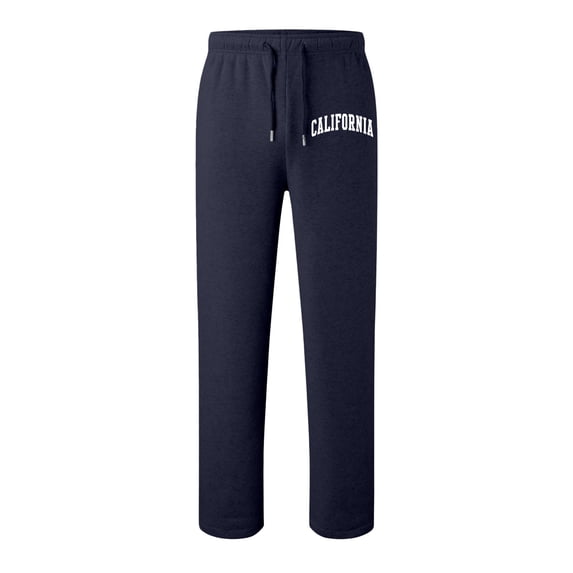 WOYY Boys Sweatpants California Print Straight Leg Athletic Pants with Pockets, Sizes 4-13