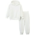 thumbnail image 1 of WOYY Boys' Sweatsuit 2 Piece Basic Solid Sweatshirt and Sweatpants Jogger Pants Set Children's Clothes Sets, Sizes 2-8, 1 of 3