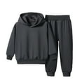 thumbnail image 1 of WOYY Boys' Sweatsuit 2 Piece Basic Solid Sweatshirt and Sweatpants Jogger Pants Set Children's Clothes Sets, Sizes 2-8, 1 of 3