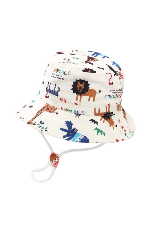 Boys UPF 50+ Bucket Hat Cartoon Print Lightweight Sun Hat Summer Uv Protection Sunhat