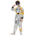 thumbnail image 1 of WOYY Boys and Girls Space Astronaut Co_stume Long Sleeve Jumpsuit with Accessories Kids 2Pcs Set, Sizes 5-6, 1 of 8