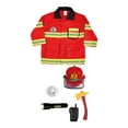thumbnail image 1 of WOYY Children Boys Fireman Role Playing Outfits with Accessories Kids 2Pcs Set, 1 of 3