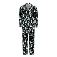 thumbnail image 1 of WOYY Christmas Family Matching Pajamas Long Sleeve Silk Nightwear Holiday Sleepwear 2Pcs Set(Dad's), 1 of 4