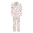 thumbnail image 1 of WOYY Christmas Family Matching Pajamas Long Sleeve Silk Nightwear Holiday Sleepwear 2Pcs Set(Dad's), 1 of 3