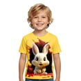 thumbnail image 1 of WOYY Easter Bunny T Shirt for Boys Cute Graphic Tee Short Sleeve O Neck T-Shirt, Sizes 1-13, 1 of 3