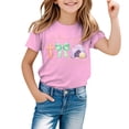 thumbnail image 1 of WOYY Easter Graphic Tees for Kids Boys Girls Cute Short Sleeve Crew Neck T-Shirt, Sizes 1-13, 1 of 4