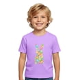 thumbnail image 1 of WOYY Easter Short Sleeve T Shirt for Boys Cute Bunny Graphic Tee Kids T-Shirt, Sizes 1-13, 1 of 3