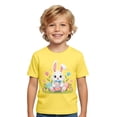 thumbnail image 1 of WOYY Easter T Shirt for Boys Cute Bunny Print Short Sleeve Round Neck T-Shirt, Sizes 1-13, 1 of 3