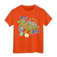 thumbnail image 1 of WOYY Easter T Shirt for Girls Dinosaur Print Short Sleeve T-Shirt Summer Casual Tee Shirt, 1 of 3