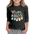 thumbnail image 1 of WOYY Easter T-Shirt for Girls Graphic Tee 3/4 Sleeve Round Neck T Shirt Top, Sizes 3-14, 1 of 3