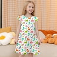 thumbnail image 1 of WOYY Girl Dinosaur Prints Sleeveless Dress Summer Casual Beach Dress, Sizes 3-10, 1 of 4
