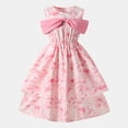thumbnail image 1 of WOYY Girl Sleeveless Floral Bow Princess Dress Birthday Party Prom Dress, Sizes 7-12, 1 of 8