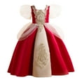 thumbnail image 1 of WOYY Girl's Vintage Court Dress Puffed Sleeve Birthday Party Princess Dress, Sizes 2-10, 1 of 3