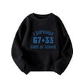 thumbnail image 1 of WOYY Girls 100 Days Of School Sweatshirt Letter Print Crew Neck Sports Shirt, Sizes 3-4T, 1 of 3