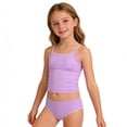 thumbnail image 1 of WOYY Girls 2 Piece Swimsuit Vest-Style Tankini Set Quick-Dry Bathing Suit, Sizes 8-14, 1 of 3