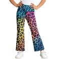 thumbnail image 1 of WOYY Girls Athletic Flared Pants High Rise Stretch Yoga Pants Workout Leggings, Sizes 1-14, 1 of 3