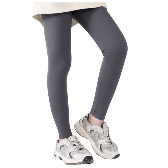 WOYY Girls Athletic Leggings Dance Running Yoga Pants Workout Dance Tights, Sizes 2-12