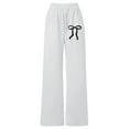 thumbnail image 1 of WOYY Girls Athletic Pants Bow Wide Leg Sweatpants Casual Lightweight Joggers, Sizes 4-13, 1 of 3