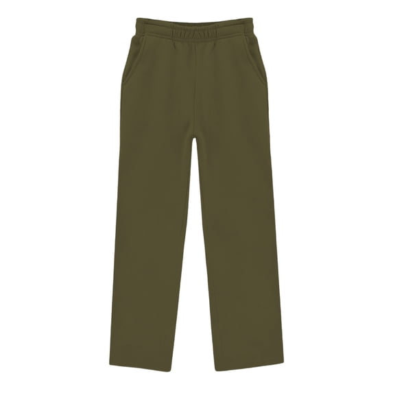 WOYY Girls Athletic Sweatpants Active Pants Elastic Waist Straight Sweat Pants, Sizes 5-14