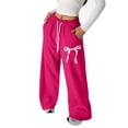thumbnail image 1 of WOYY Girls Baggy Sweatpants Lightweight Straight Leg Athletic Pants, Sizes 4-5T, 1 of 5