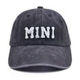 thumbnail image 1 of WOYY Girls Baseball Cap Letter Embroidery Snapback Hat Cotton Sun Protection Flat Caps, 1 of 2