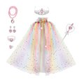 thumbnail image 1 of WOYY Girls Birthday Party Dress Up Cloak Outfits Birthday Clothes Set, Sizes One Size, 1 of 3