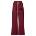 thumbnail image 1 of WOYY Girls Bow Drawstring Straight Leg Sweatpants Active Casual Pants, Sizes 11-12, 1 of 3