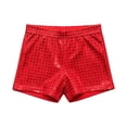thumbnail image 1 of WOYY Girls Checkered Sequins Shorts Kids Party Stage Performance Dance Shorts, Sizes 3-17, 1 of 3