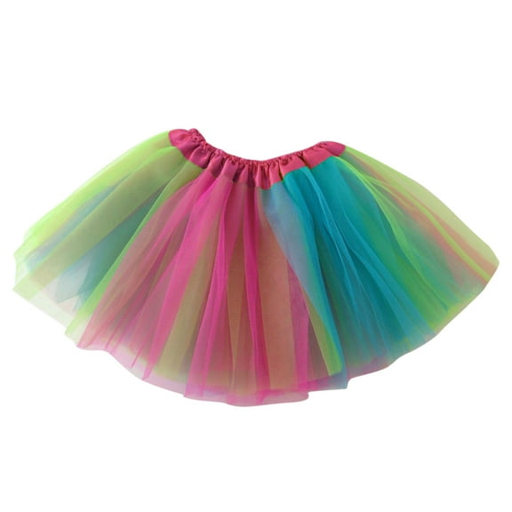 WOYY Toddler Girls Party Carnival Tutu Skirt Ballet Dance Layered Tulle Skirt