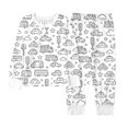 thumbnail image 1 of WOYY Girls Coloring Pajamas DIY Hand Painted Long Sleeve Top Pants Sleepwear, Sizes 2-9, 1 of 6