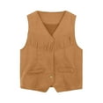 thumbnail image 1 of WOYY Girls Cowgirl Vest Party Dress Up Tassel Open Front Waistcoat Cardigan, Sizes 3-12, 1 of 3