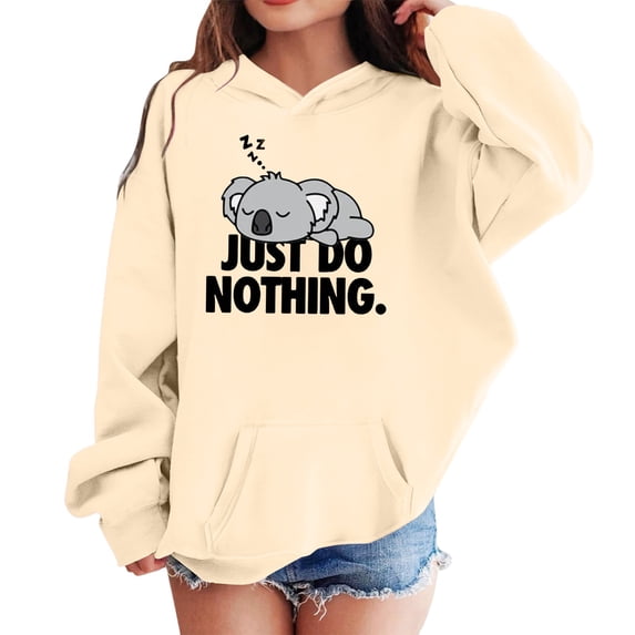 WOYY Girls Cute Graphic Hoodie Long Sleeve Hooded Sweatshirt Pullover, Sizes 2-14