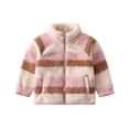 thumbnail image 1 of WOYY Girls Fleece Fuzzy Coat Cozy Soft Zip Up Jacket Kids Windproof Outerwear, Sizes 5-6, 1 of 3