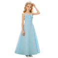 thumbnail image 1 of WOYY Girls Formal Ruffle Maxi Dress Elegant Wedding Party Sleeveless Dress, 1 of 8