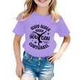 thumbnail image 1 of WOYY Girls Graphic Tee Kids Short Sleeve T Shirt Casual Sports T-Shirt, Sizes 0-13, 1 of 3