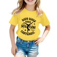 thumbnail image 1 of WOYY Girls Graphic Tee Kids Short Sleeve T Shirt Casual Sports T-Shirt, Sizes 0-13, 1 of 3