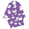 thumbnail image 1 of WOYY Girls Halloween Pajamas Ghost Print Long Sleeve Top Pants PJs Sleepwear, Sizes 3-14, 1 of 4