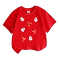 thumbnail image 1 of WOYY Girls Halloween T Shirt Cute Ghost Print Short Sleeve T-Shirt Tee, Sizes 3-13, 1 of 3