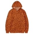 thumbnail image 1 of WOYY Girls Leopard Print Hoodie Fashion Long Sleeved Hooded Sweatshirt, Size 2-12, 1 of 2